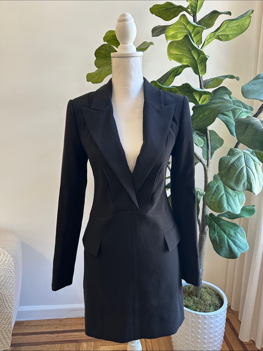 REISS Tailored Black Women's Blazer Dress